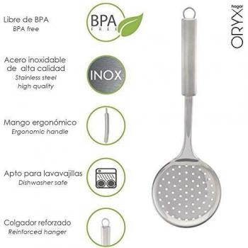 Espumadera cocina acero inoxidable 34x11,5 (alt) cm