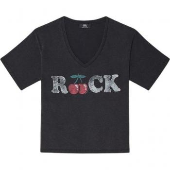 T‑shirt Femme Auldi – En Coton Noir
