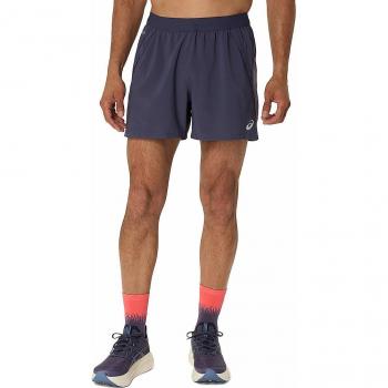 ASICS Road 5‑in Violet Shorts for Male Runners