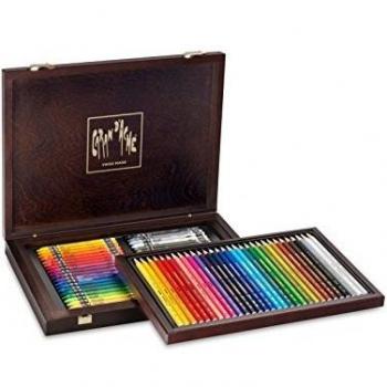 Boîte à crayons artistiques avec 30 crayons Prismalo + 40 NEOCOLOR II