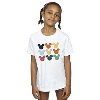 Mickey & Friends Square Tee – Disney Girl (White, Size 5‑6)