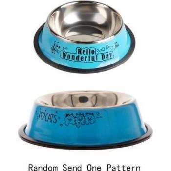 Triple‑Tone Stainless Steel Pet Dish Kit – Food, Water, Drink for Dogs/Cats