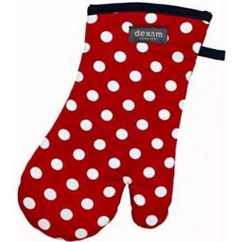 Dexam Red Polka Dot Oven Mitt