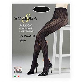 Collant microfibre compression Pyramid 70 deniers 12-15 mmHg Noir