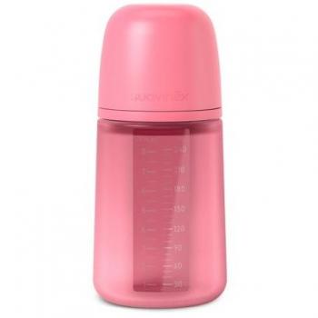 Biberon Suavinex in Silicone, Colore Fucsia, Capienza 240 ml
