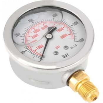 Manómetro de presión de agua 0-250Bar 0-600Bar G 1/4 63mm 0-8500Psi