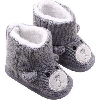 Botas Tejidas para Bebés con Suela Suave