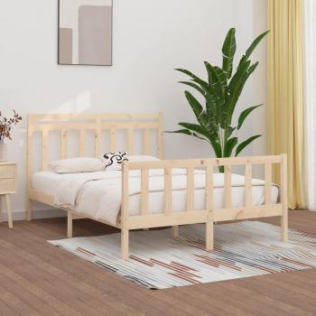 Estructura de cama madera maciza de pino King Size 150x200 cm Vidaxl Marrón