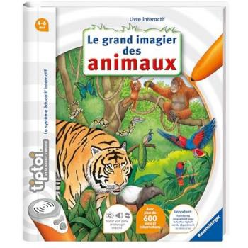 Tiptoi®, Livre interactif, Le grand imagier des animaux, 4 ans, 13099000, Ravensburger