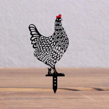 Outdoor Acrylic Chicken Lawn Decor