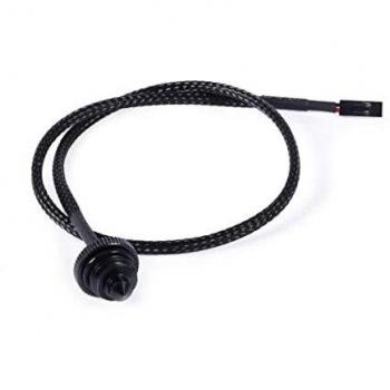 Alphacool Eiszapfen Temperatursensor flach G1/4, Wasserkühlung Überwachung, Schwarz