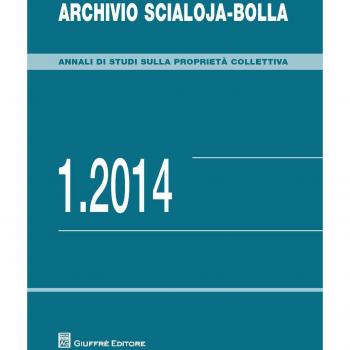 Archivio scialoja-bolla 1/2014: Vol. 1
