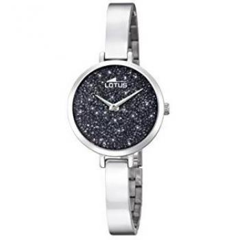 Lotus Silver-Grey Swarovski Crystal Bliss Lady Steel Timepiece 18561/2