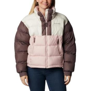 Pike Lake II Giacca Columbia Cropped Bianco Rosa Granata Femminile S