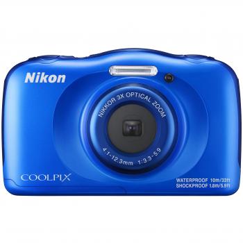 Fotocamera Nikon COOLPIX W100 Blu, resistente all’acqua