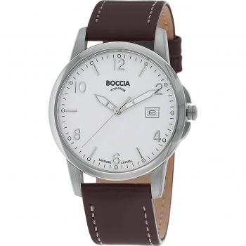 Boccia 3625-01 Montre argentée moderne