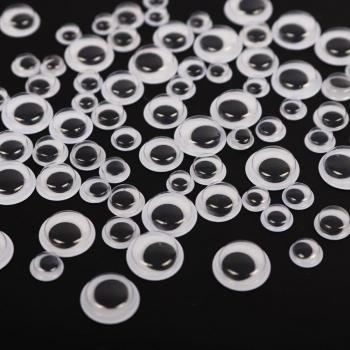 Yeux de poupée auto-adhésifs, 5-20mm, matériaux K0858
