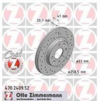 ZIMMERMANN 470.2409.52 Disque de frein arrière