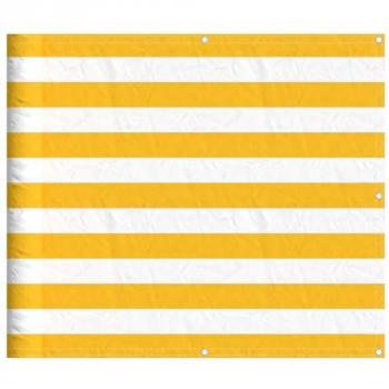 Schermatura Balcone Sfumato Giallo e Bianco
