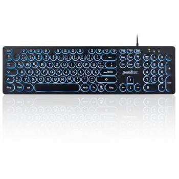 Perixx PERIBOARD-317 R DE B Backlit Wired German Keyboard