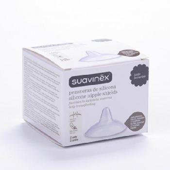 Suavinex Pezoneras de Silicona T-M 2uds + Caja Higiénica
