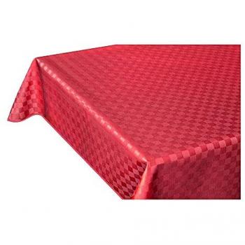 Coton doux à la résine anti-tâches – Nappe rouge 140x240 cm