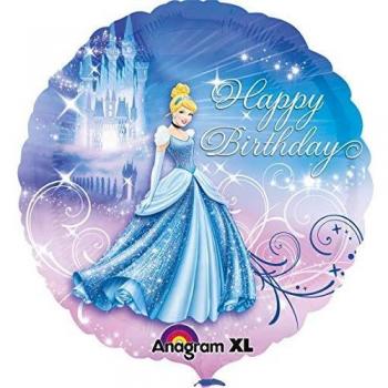 Feierballon “Cinderella” – Folie, 24 cm, 2‑Lagen