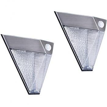 LED Solar Downlight 2er Set mit Bewegungsmelder