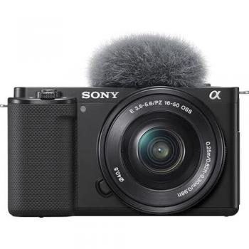 ZV-E10 Interchangeable Lens Vlog Camera with 16-50mm Lens Kit (Black)