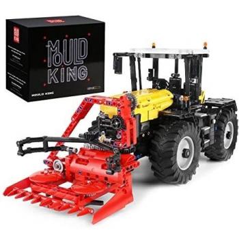 Mould King 17019 Ferngesteuerter 4‑Motor-Traktor – Gabelstapler-Set aus Bausteinen