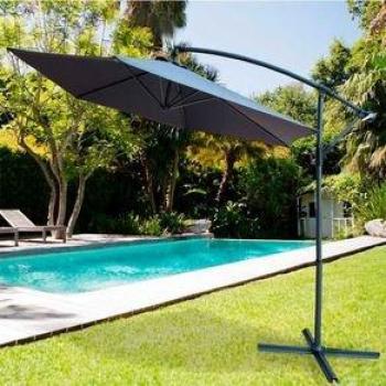 Ombrellone Aktive Grigio 300x247 – Design Alluminio Ø 300