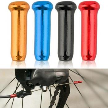 Bike Brake Wire End Caps – Aluminum, 30 Units
