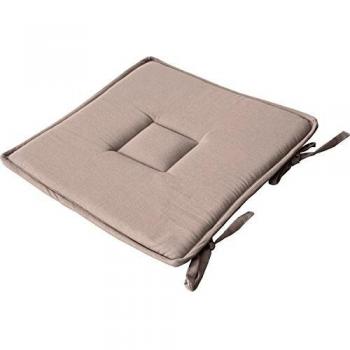 Galette de chaise en coton naturel 40 x 40 cm