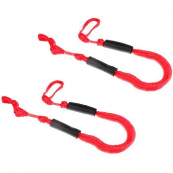 3.5ft Red Nylon Bungee Dock Line (Set of 2)