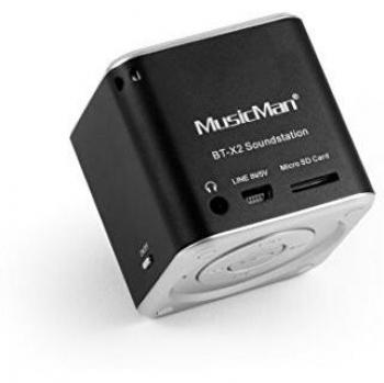 MusicMan Mini Altavoz Bluetooth con Tarjeta MicroSD BT-X2