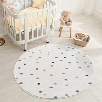 Runde Teppichmatte Anime9396, bunte Punkte, 11 mm