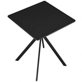 Table de Repas Ankara 2 Personnes Noir 60x60 cm