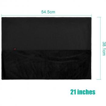 Housse noire en PU pour écran iMac 21/27 pouces, protection étanche contre la poussière