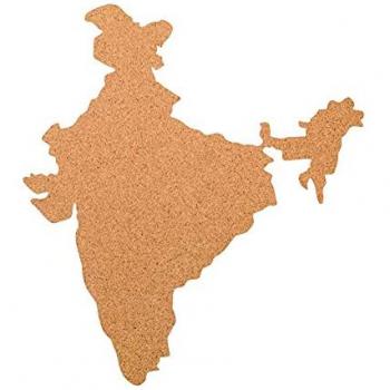 Pinnwand aus Kork im Indien-Design 80x50 cm