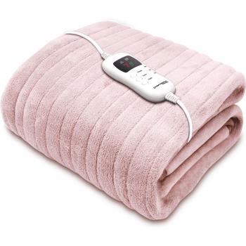 Heated Fleece Throw Blanket