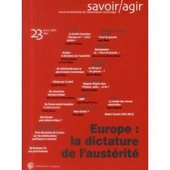 Savoir/Agir N° 23, Mars 2013