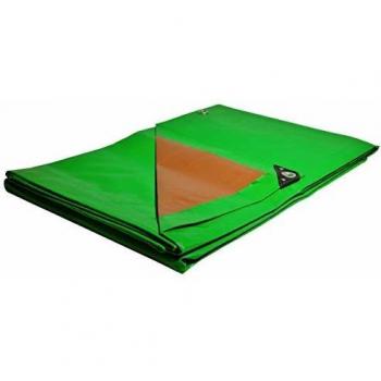 Bâche résistante 10 x 15 m Verte et Marron