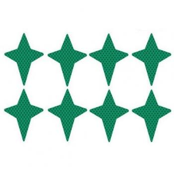 3M Reflective Star Warning Stickers 8-Pack