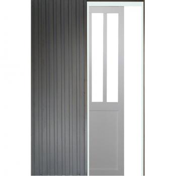 Porte Atelier Coulissante H204 x L83 Blanc avec Accessoires de Finition