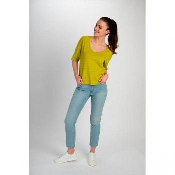 TRANQUILLO Jersey Shirt mit Ajour‑Verarbeitung (S25C161)