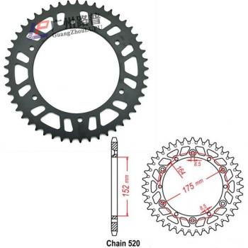 Yamaha YZ Series 520 Rear Sprocket (51T)