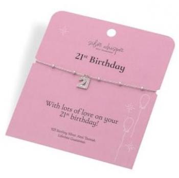 Hot Diamonds Women's Silver Whisper 21st Anniversary Bracelet (20 cm)