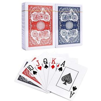 Vinsani Premium 2‑Pack Poker Decks – Blue & Red, Casino Grade