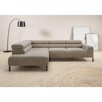 Ecksofa PLACES OF STYLE Antonelli L‑Form – 276 cm Breite, Kopfteilverstellung, elektrisch verstellbare Sitztiefe