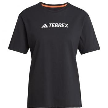Adidas T-Shirt Terrex Classic Logo JF9131 – Schwarze Farbe, Regular Fit
